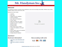 Tablet Screenshot of mrhandymaninc.com
